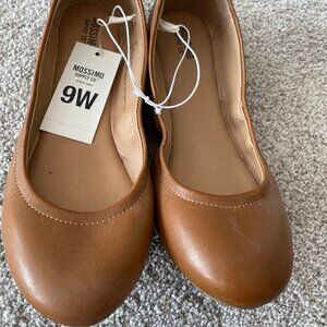 Mossimo Supply Co. Size 9 Brown Ballet Flats with Rounded Toe